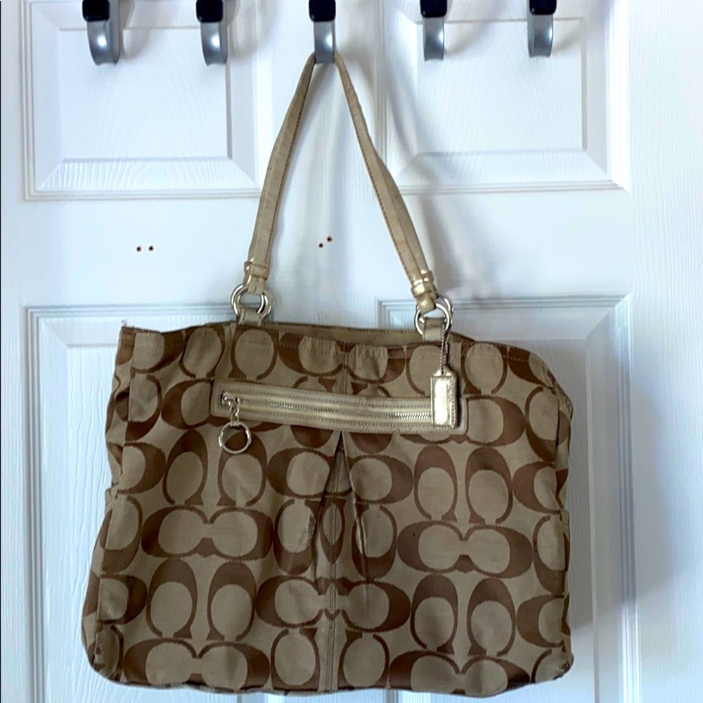 Brown Coach Logo Bag